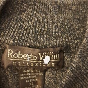 Robert villini men's merino wool mock turtleneck
